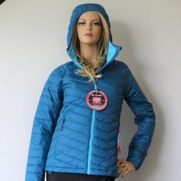 Columbia Trail hooded thermal coil jacket TEAL - M - Picture 2 of 4